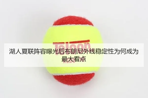 湖人夏联阵容曝光后布朗尼外线稳定性为何成为最大看点
